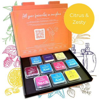 citrus and zesty cosy aromas wax melts
