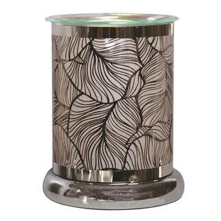 Silver Leaves Electric Wax Melt Warmer