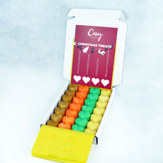 Festive soy wax melt Christmas gift boxes.