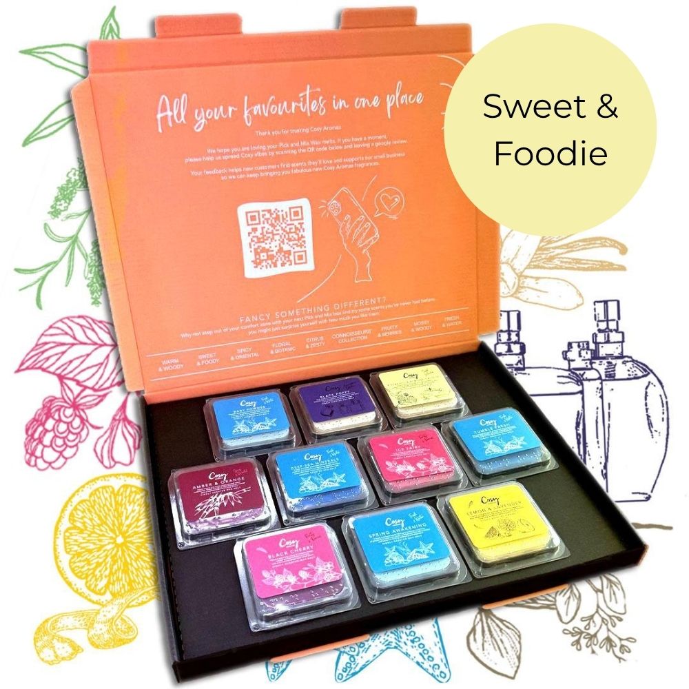sweet and foodie cosy aromas wax melts