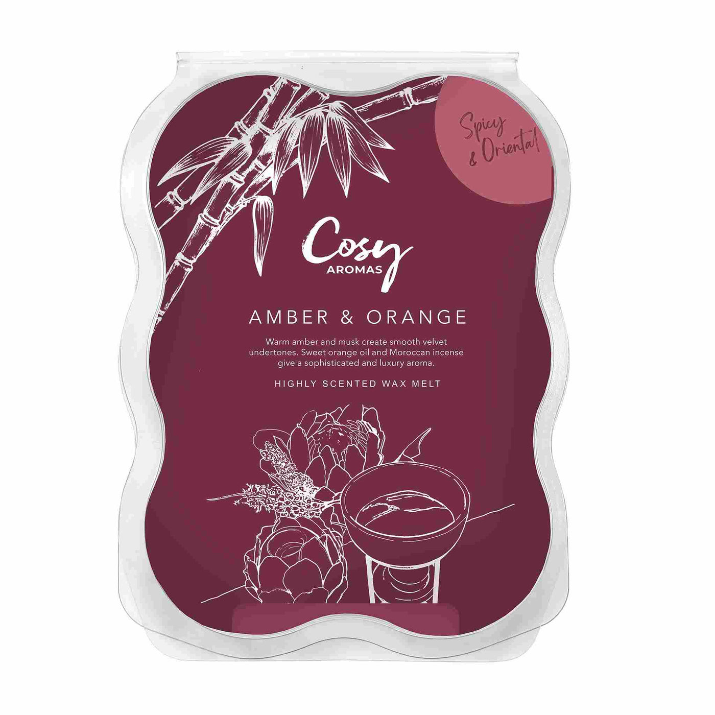 amber orange 100g wax melt