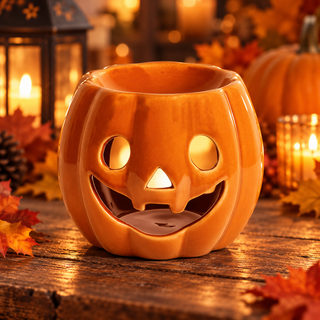 Orange Pumpkin Wax Melter 9.5cm