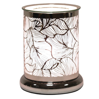 Silver Leaves Electric Wax Melt Warmer