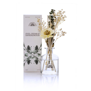 Oud, Cedar & Sandalwood Premium Flower Bouquet Diffuser