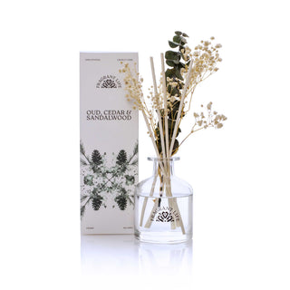 Oud, Cedar & Sandalwood Premium Flower Bouquet Diffuser