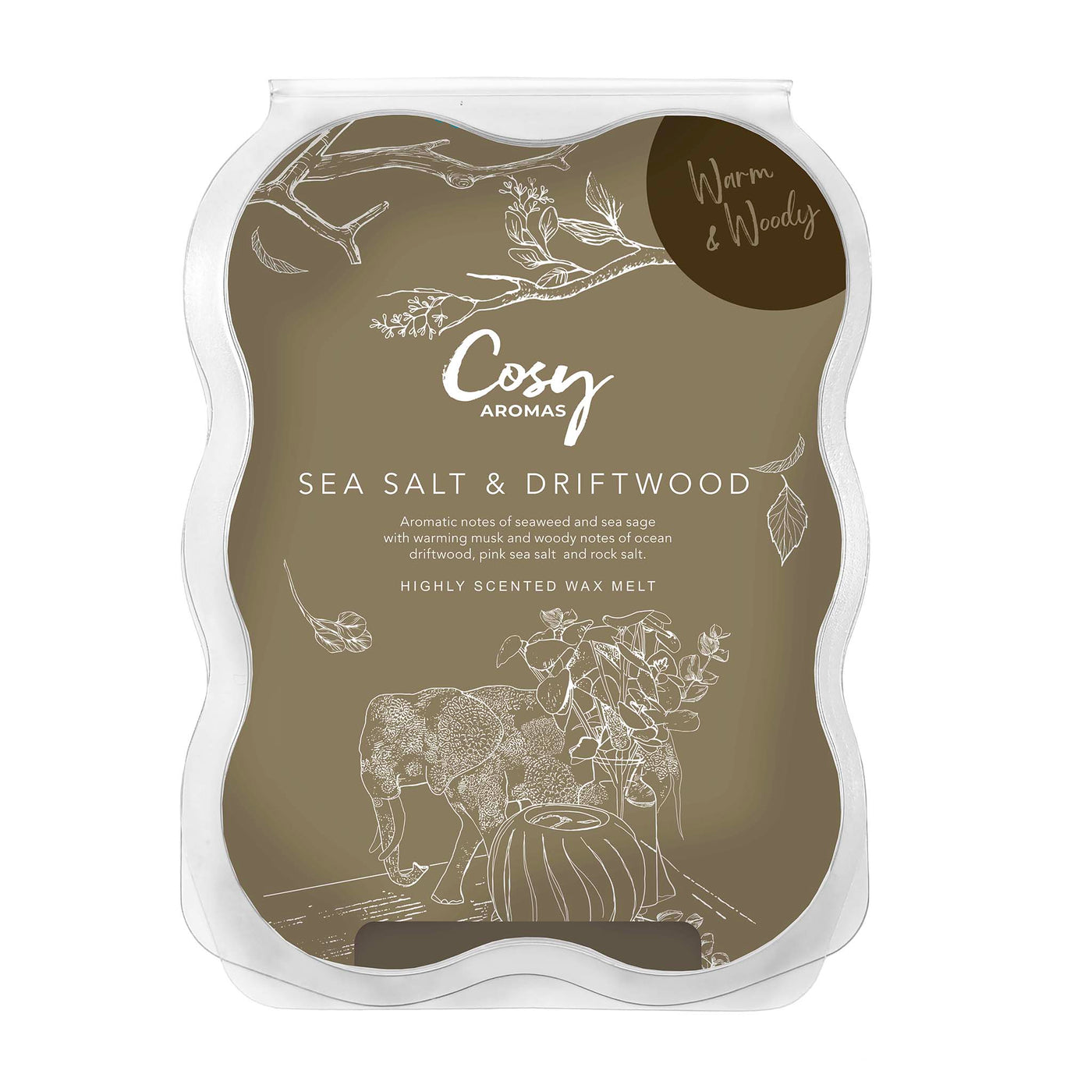 Sea Salt & Driftwood 100g Wax Melt