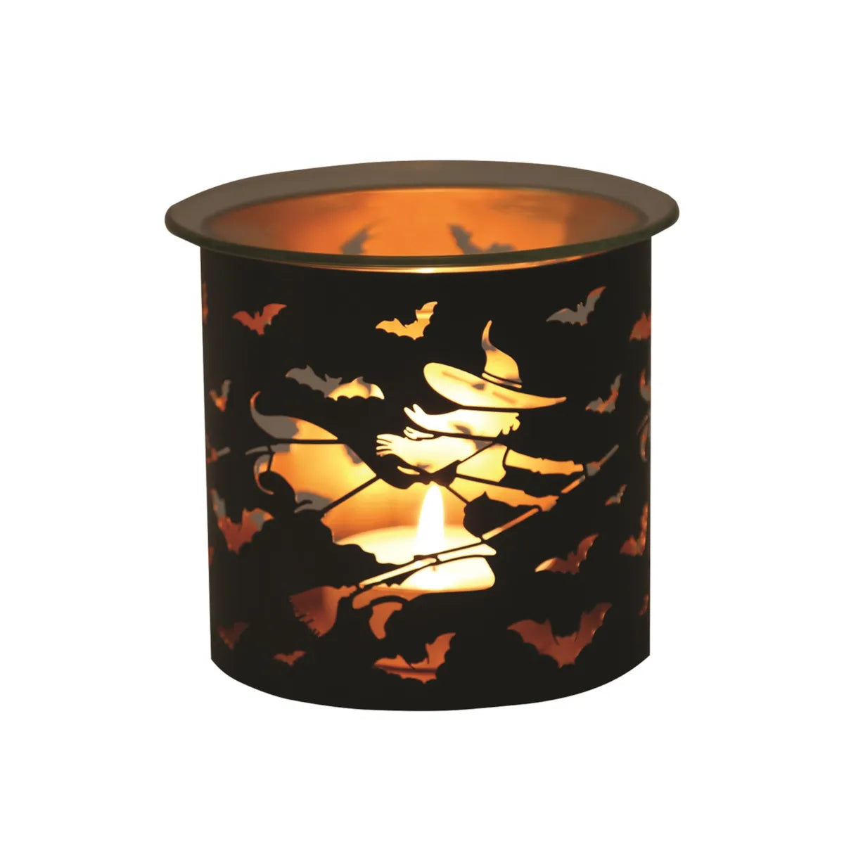 Witch Silhouette Tea Light Wax Melt Warmer