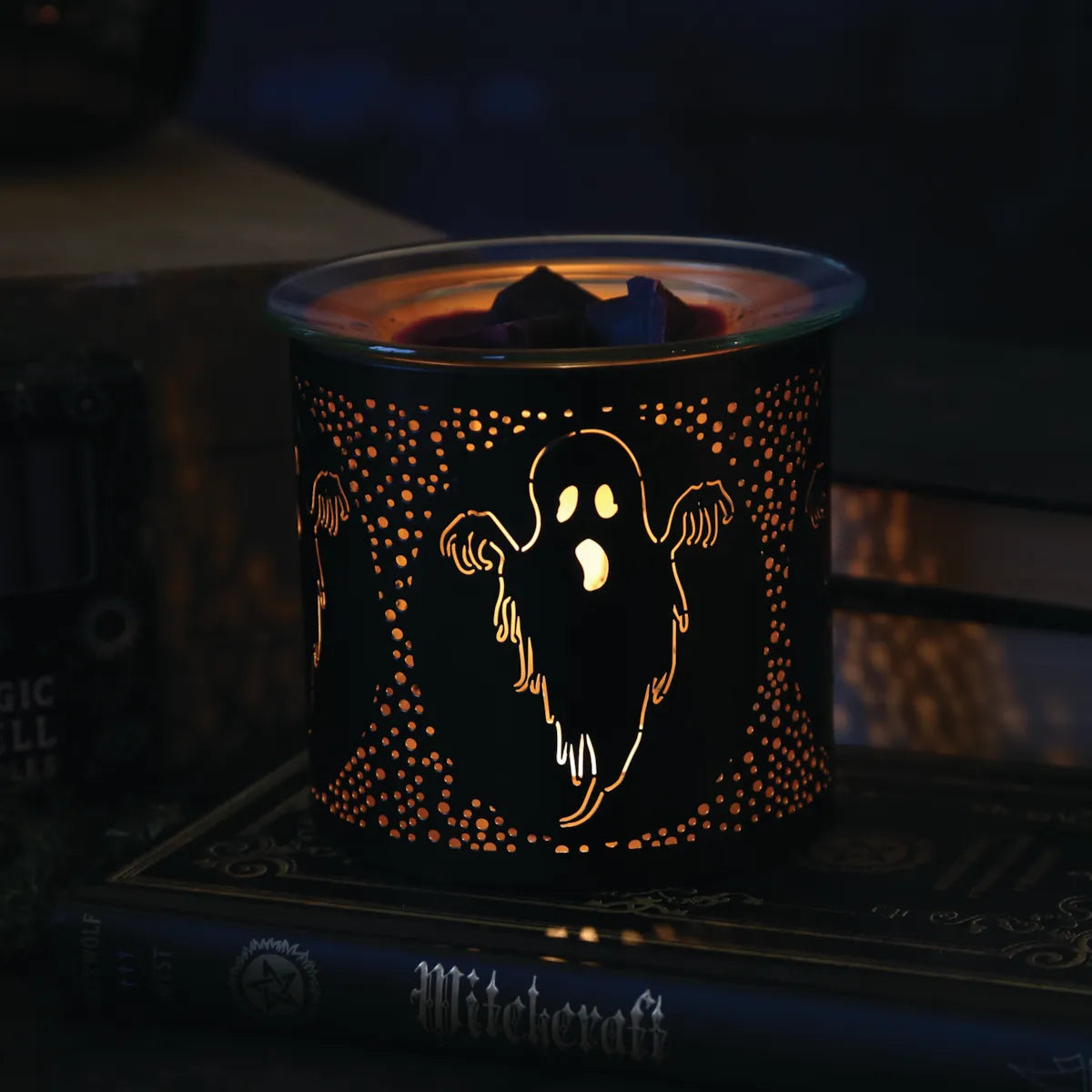 Ghost Silhouette Tea Light Wax Melt Warmer