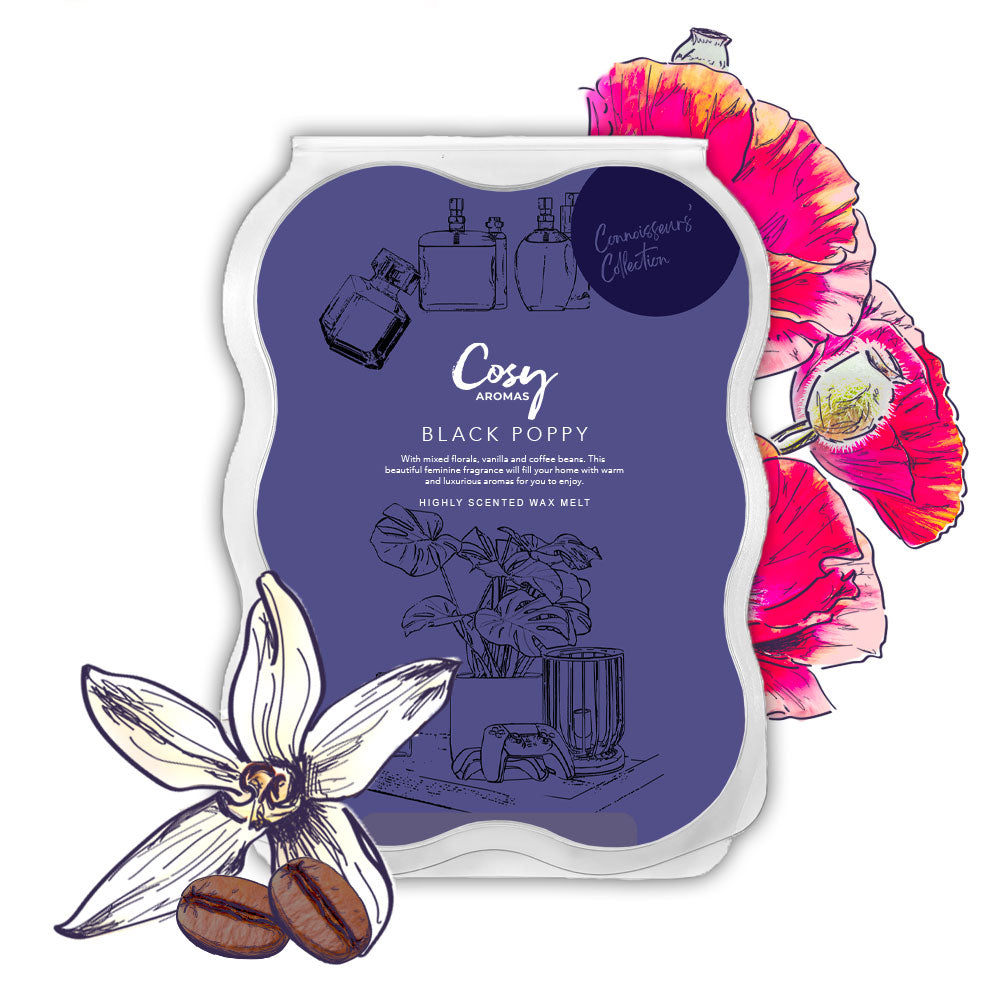 Black Poppy Wax Melt 100g