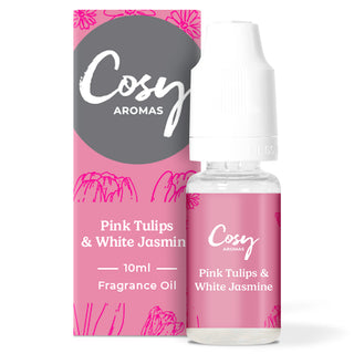 pink tulips and white jasmine fragrance oil