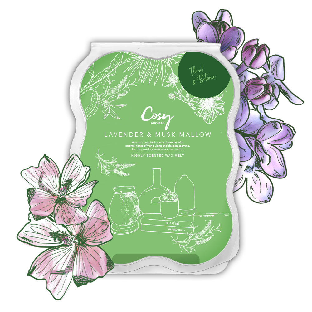 Lavender & Musk Mallow 100g Wax Melt