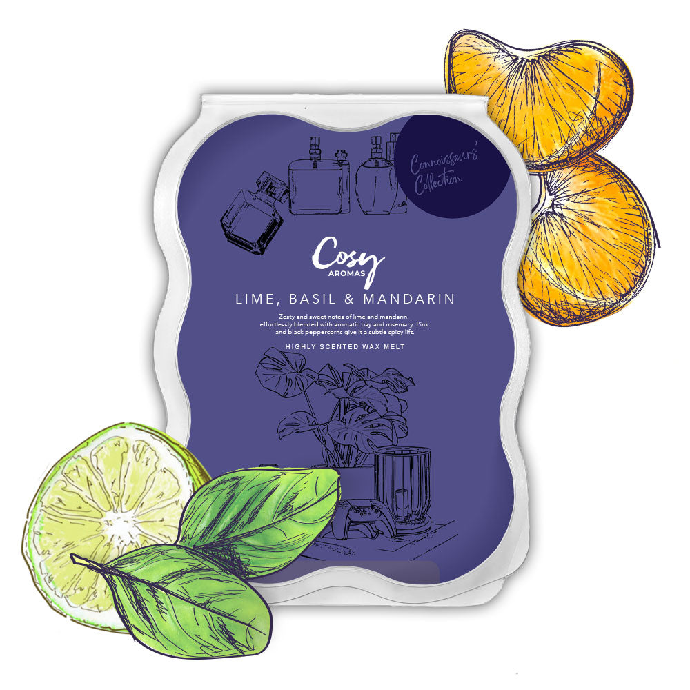 Lime Basil & Mandarin Wax Melts – Cosy Aromas