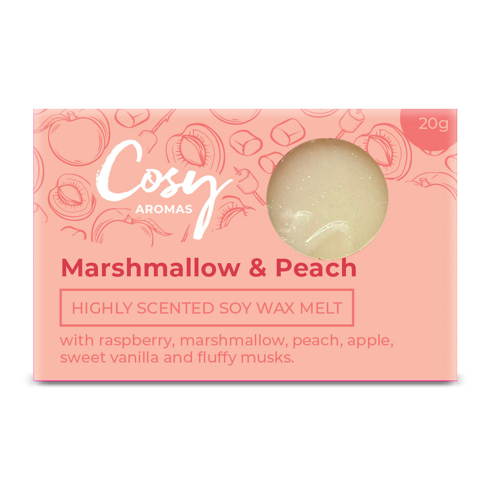 Marshmallow & Peach Wax Melt
