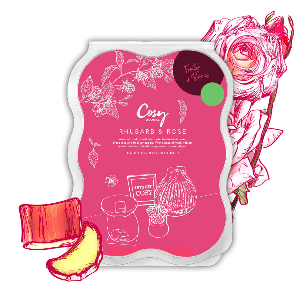 Rhubarb & Rose 100g Wax Melt